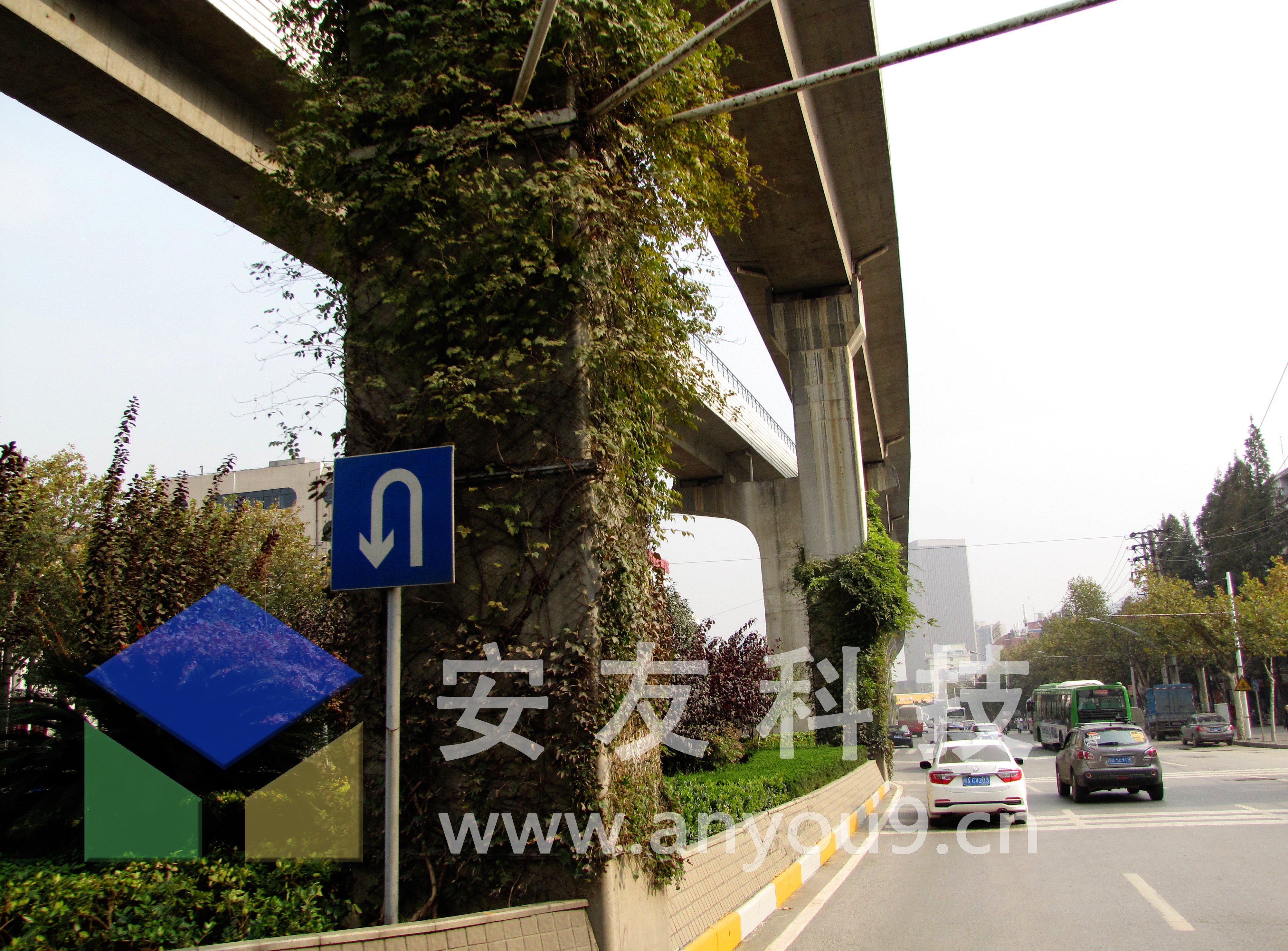 橋柱綠化案例 橋柱綠化案例